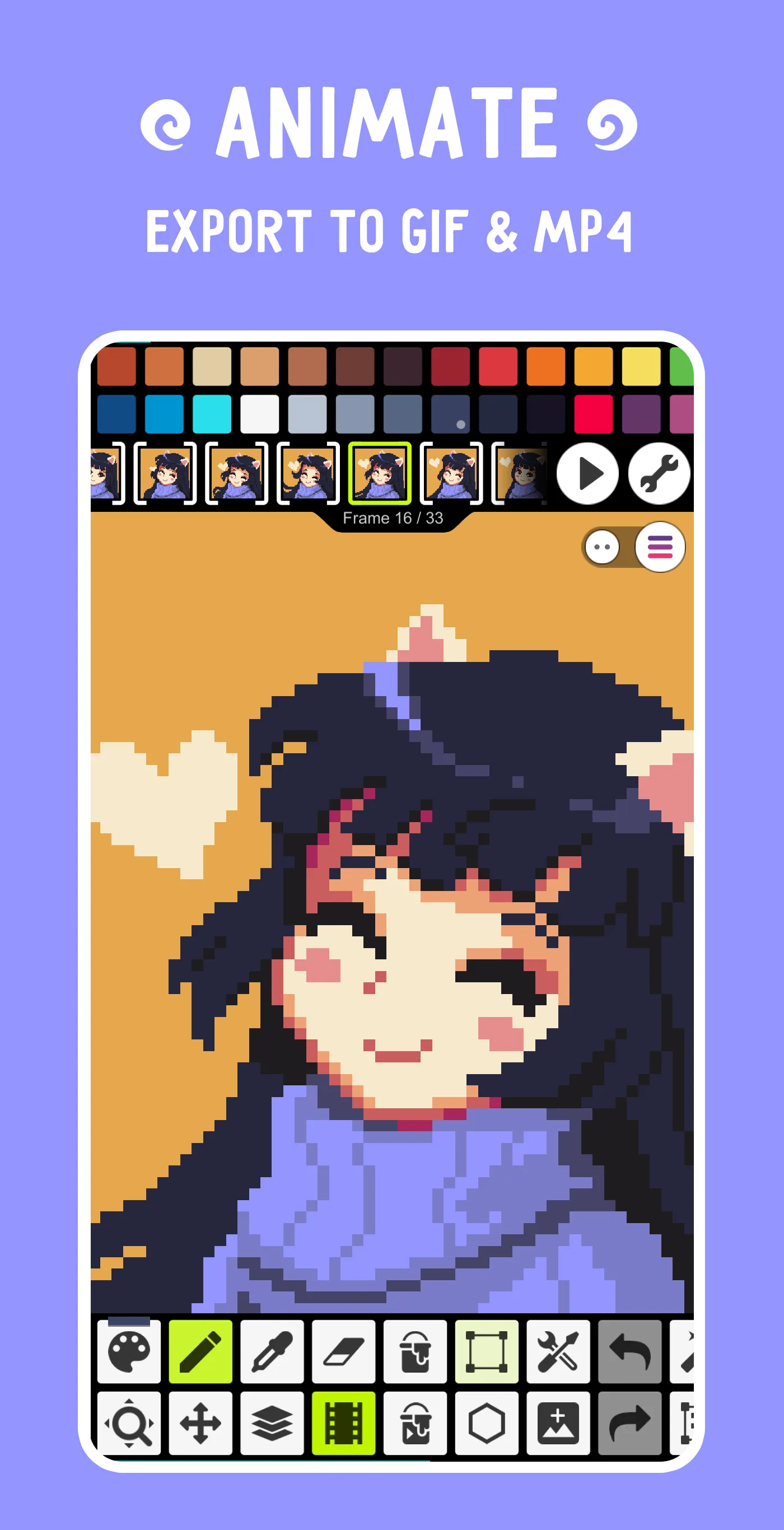 Pixel Studio: pixel art editor | Indus Appstore | Screenshot