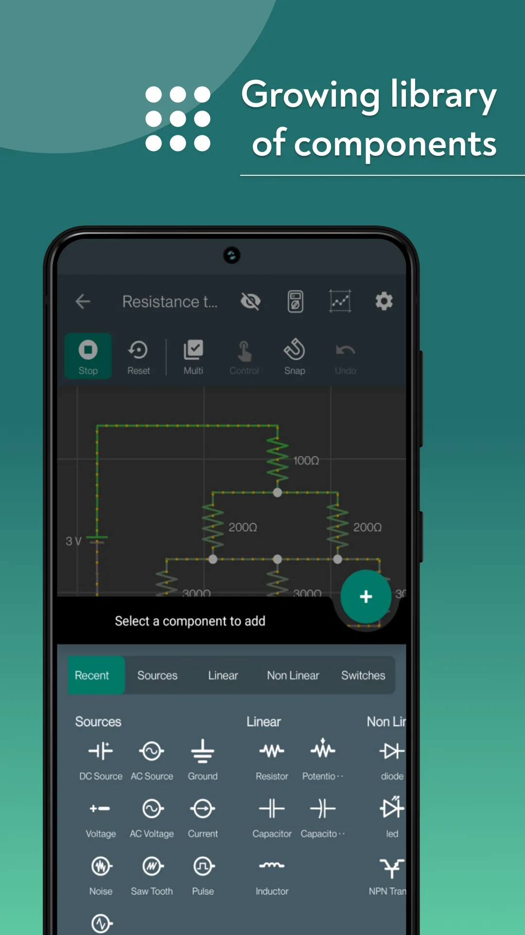 VoltSim - circuit simulator | Indus Appstore | Screenshot