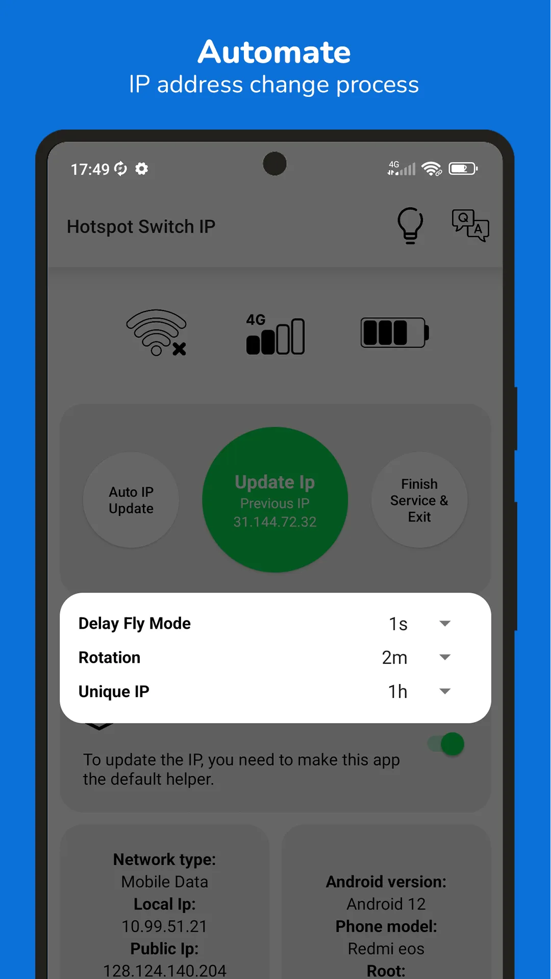 Hotspot Switch IP | Indus Appstore | Screenshot