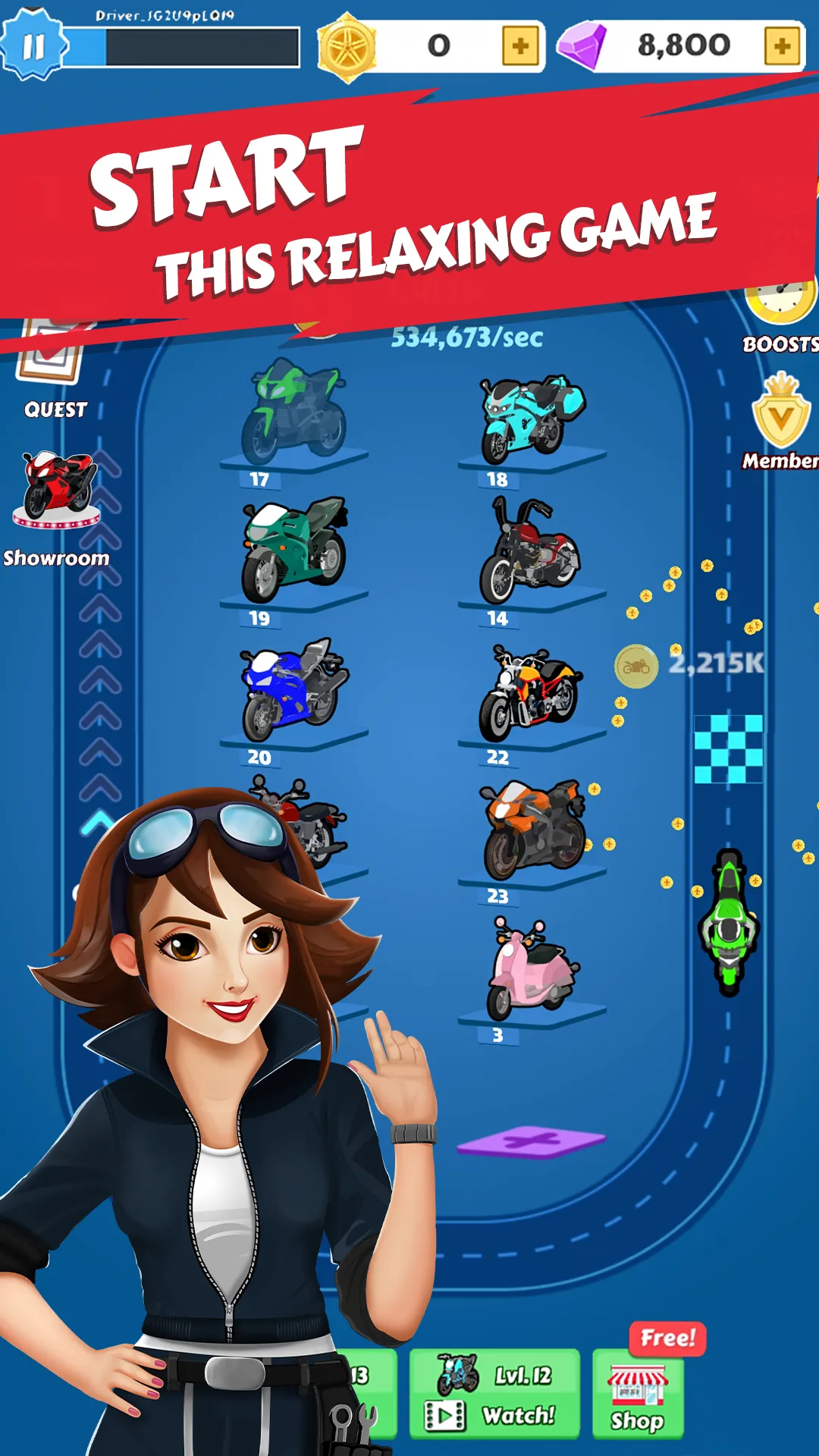 Merge Bike game Idle Tycoon | Indus Appstore | Screenshot