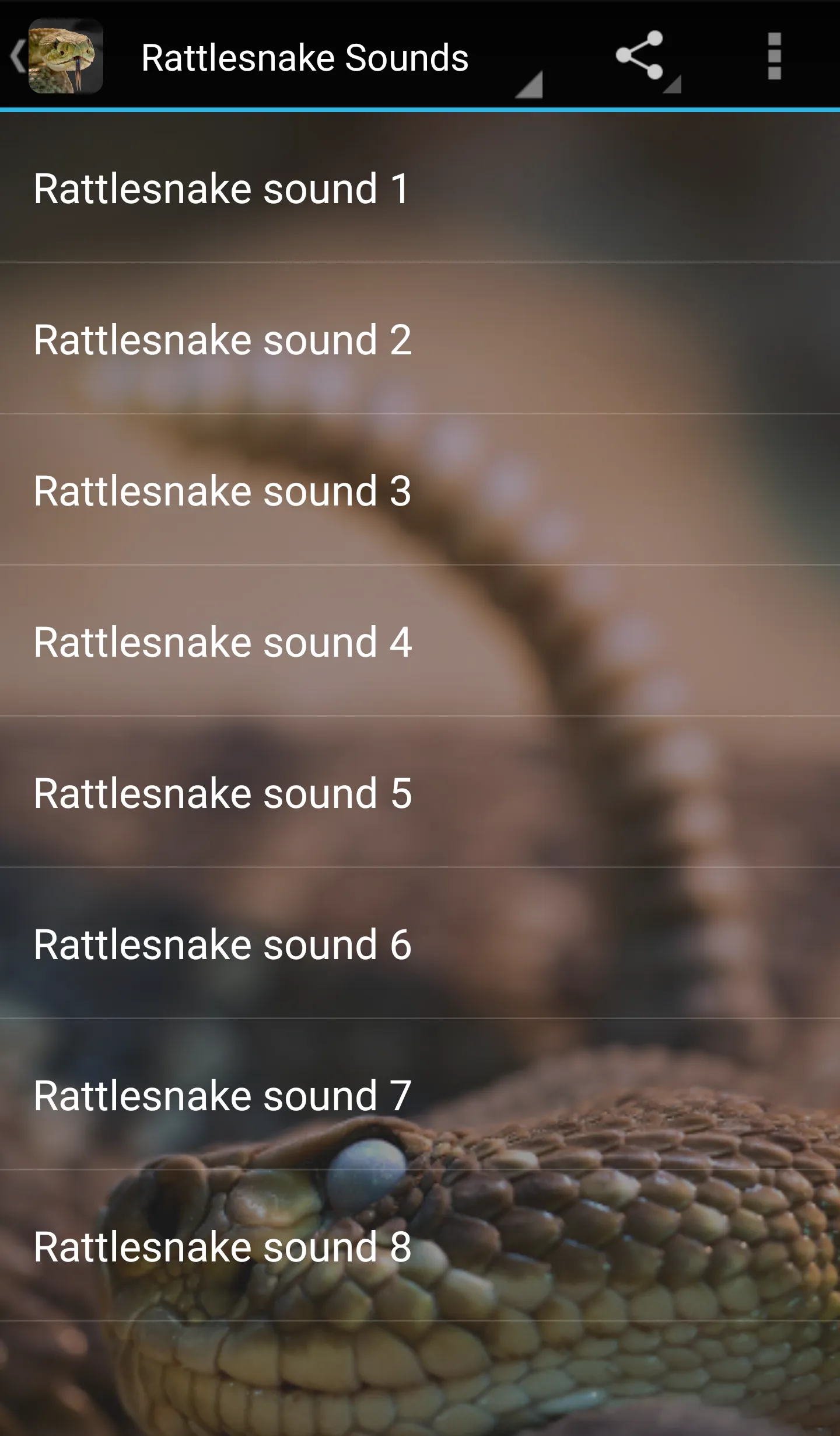 Rattlesnake Sounds | Indus Appstore | Screenshot