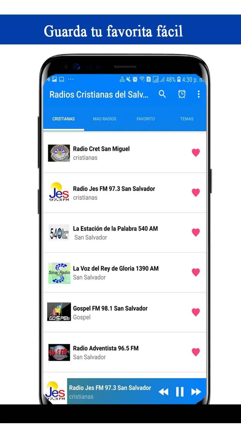 Radios Cristianas del Salvador | Indus Appstore | Screenshot