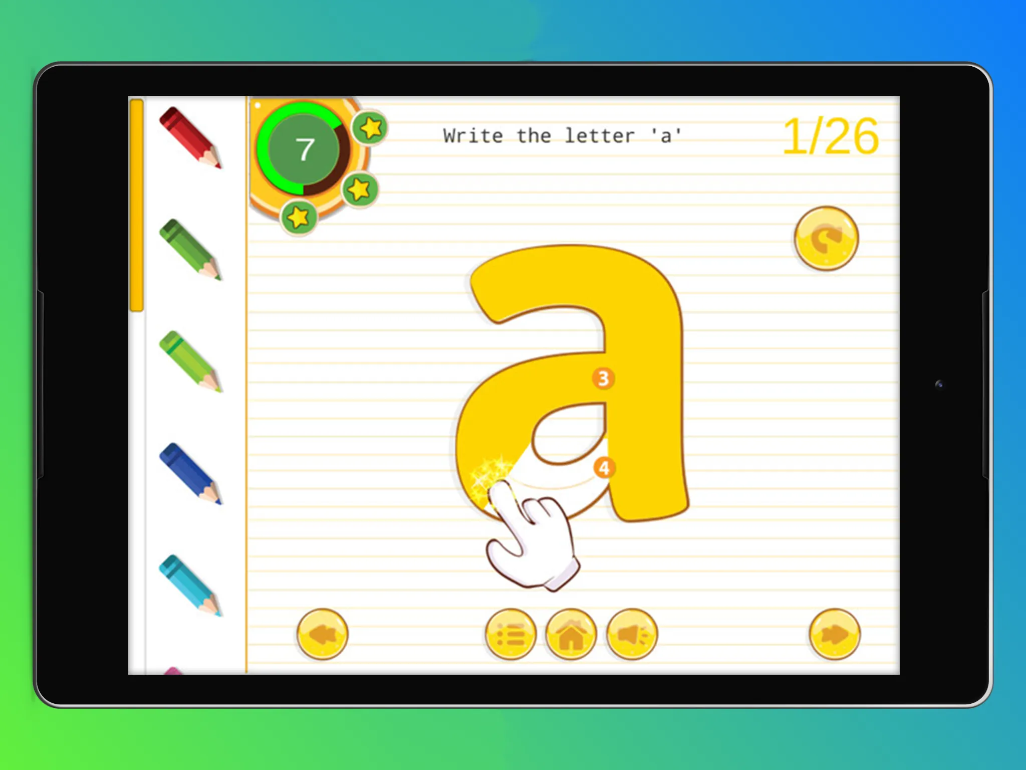 Alphabets Tracing Book | Indus Appstore | Screenshot