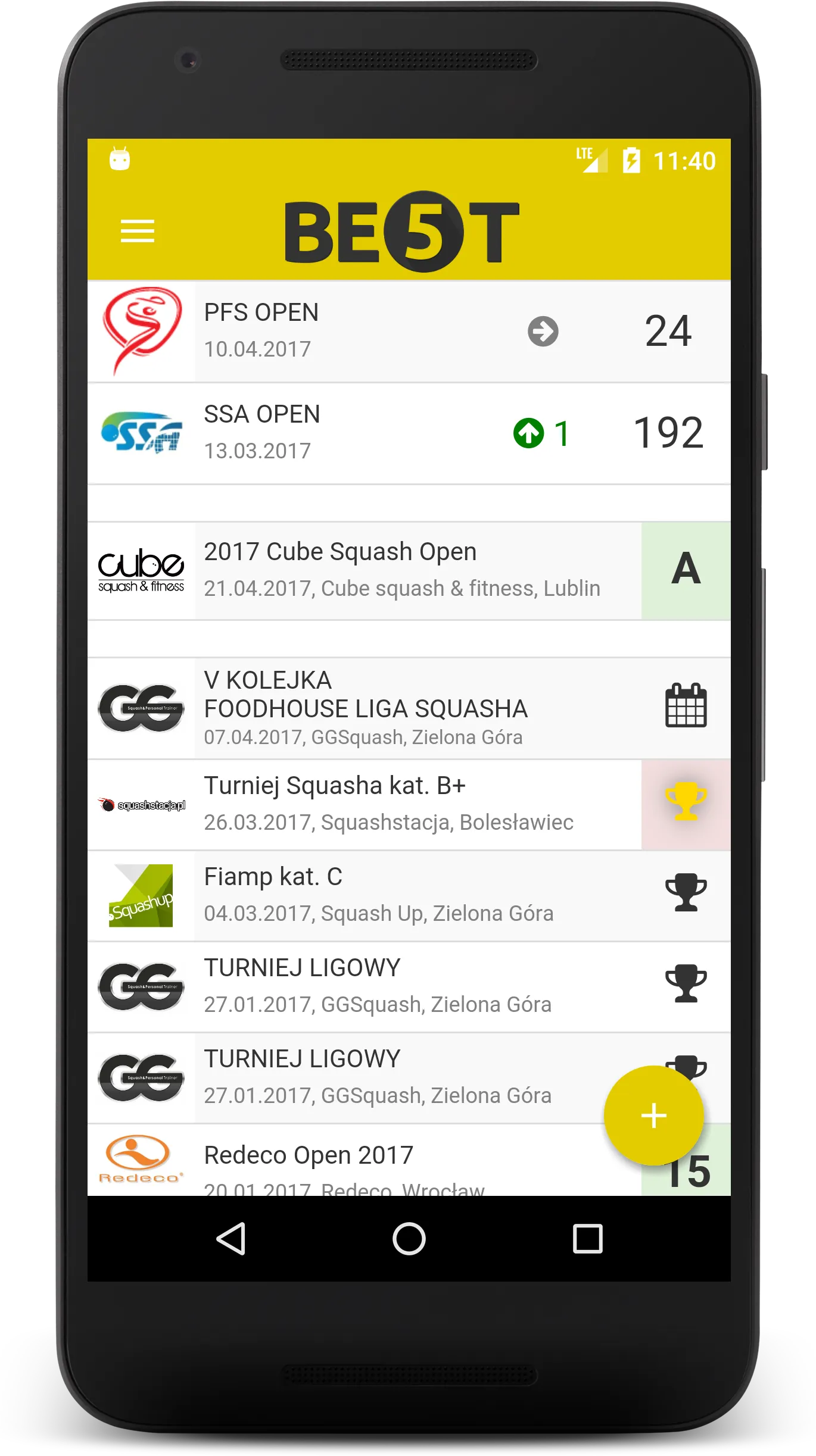 Squash BE5T app | Indus Appstore | Screenshot