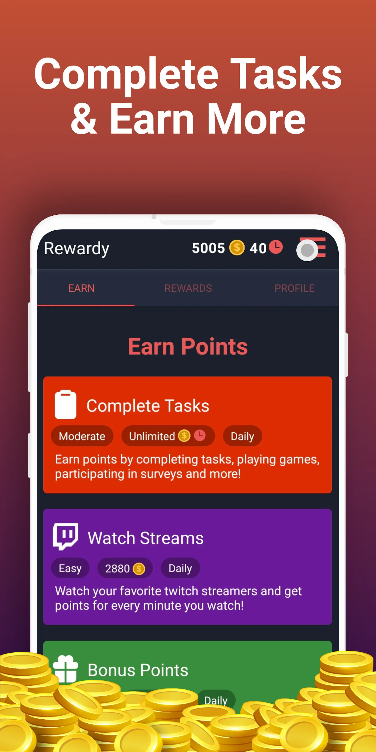 Rewardy: Earn Money Online | Indus Appstore | Screenshot