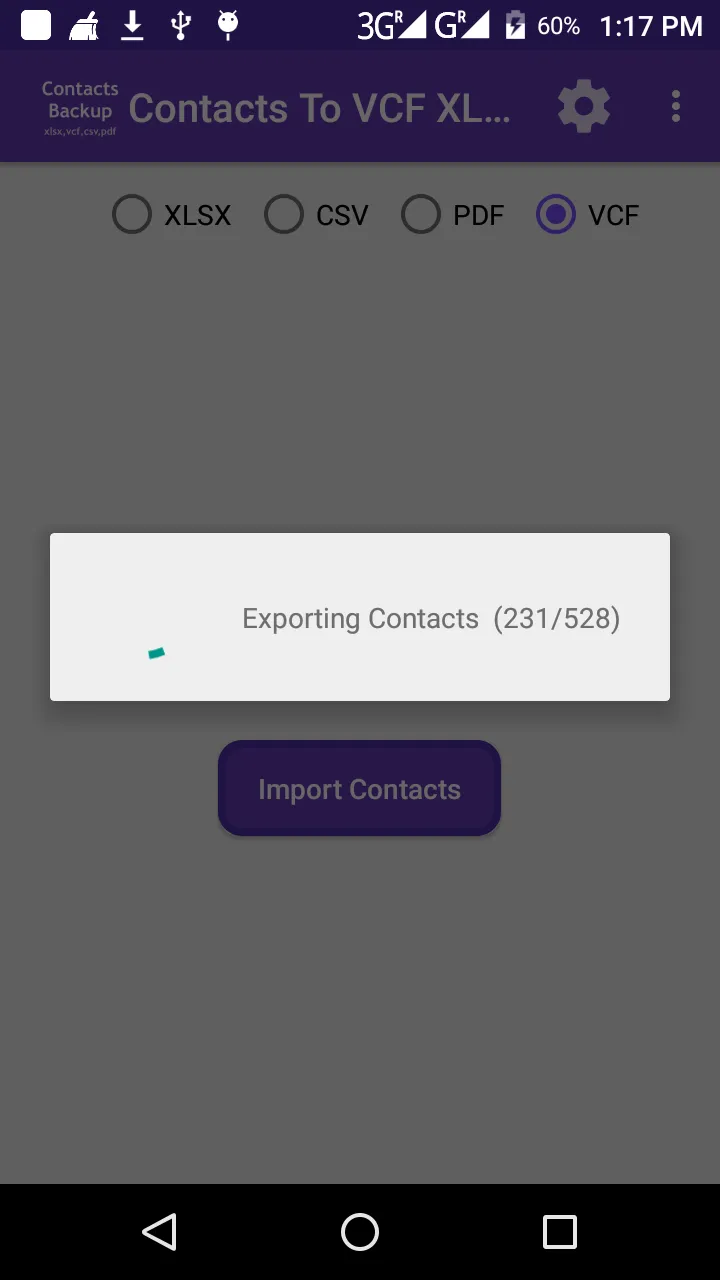 Contacts To VCF XLSX PDF CSV | Indus Appstore | Screenshot