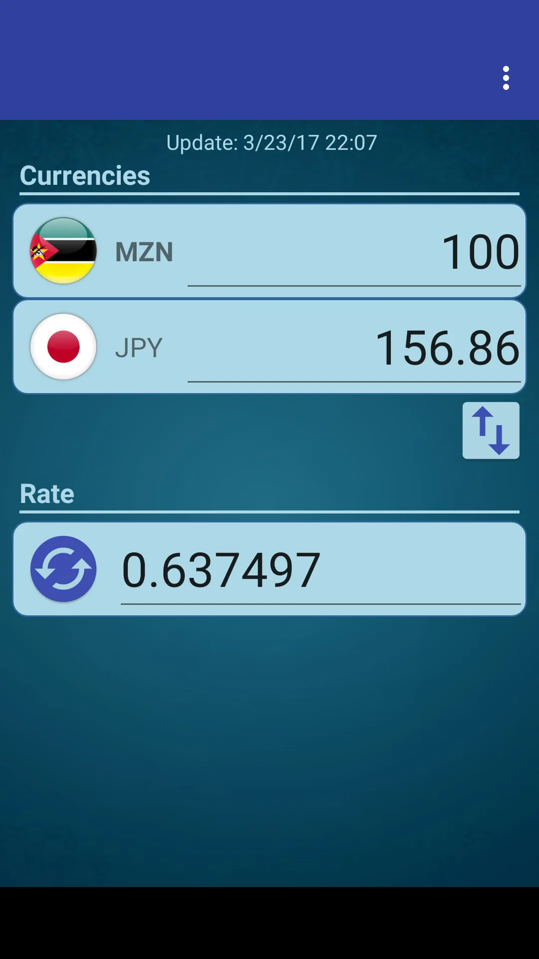 Japan Yen x Mozambique Metical | Indus Appstore | Screenshot