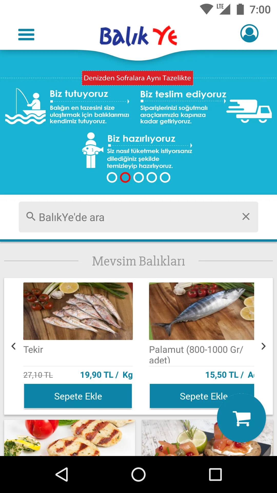 BalıkYe - Online Balık Marketi | Indus Appstore | Screenshot