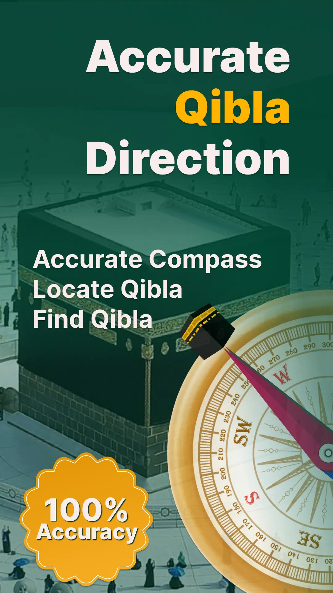 Qibla Compass - Muslim Prayer | Indus Appstore | Screenshot