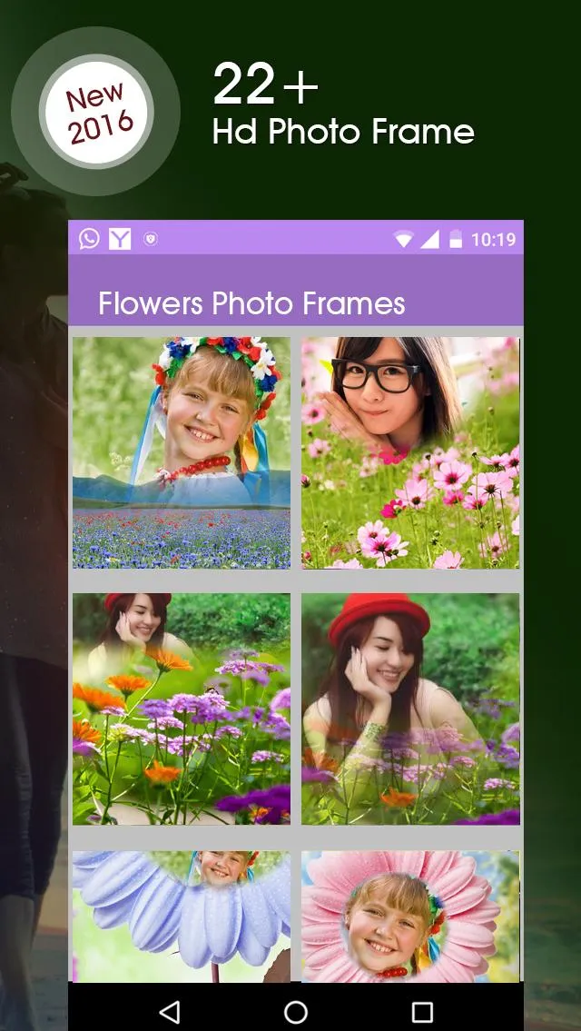 Flower Photo Frame | Indus Appstore | Screenshot