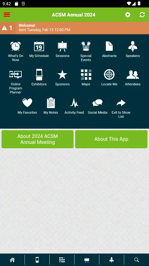 ACSM Conferences and Meetings | Indus Appstore | Screenshot