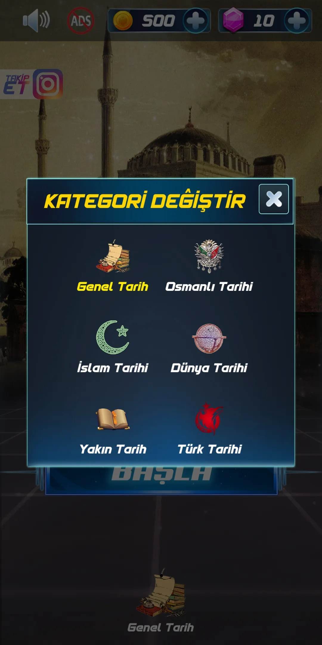 3te3 Tarih Bilgi Yarışması | Indus Appstore | Screenshot