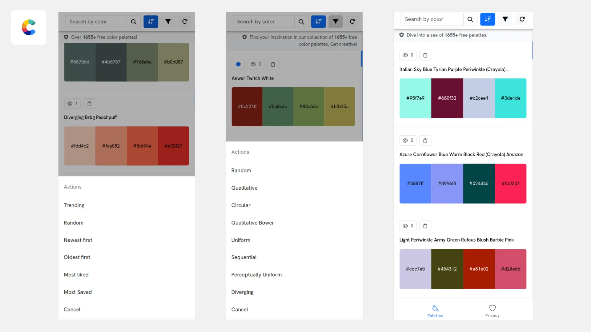 Color Palettes | Indus Appstore | Screenshot