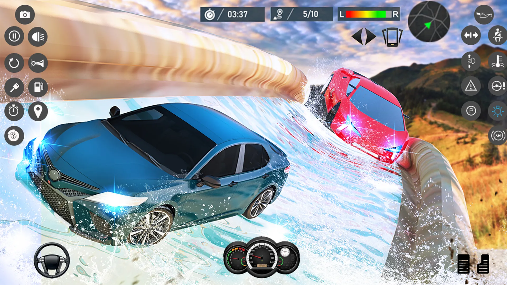 Water Slide Car Race games | Indus Appstore | Screenshot