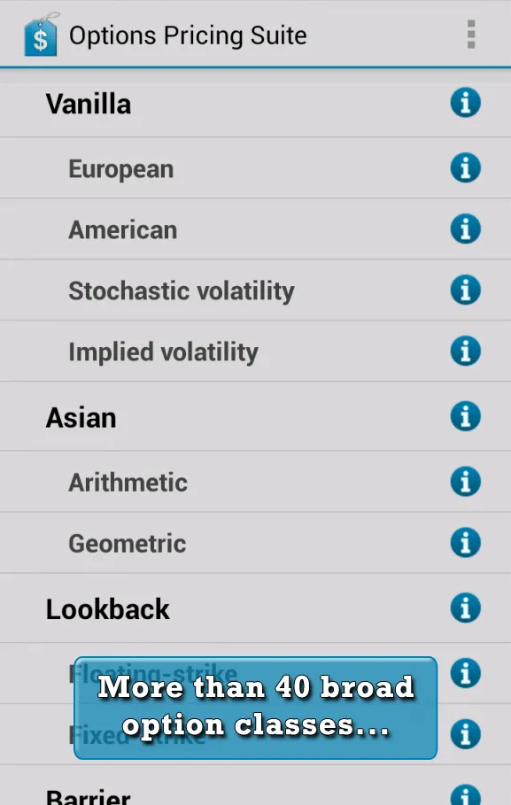 Options Pricing Suite | Indus Appstore | Screenshot