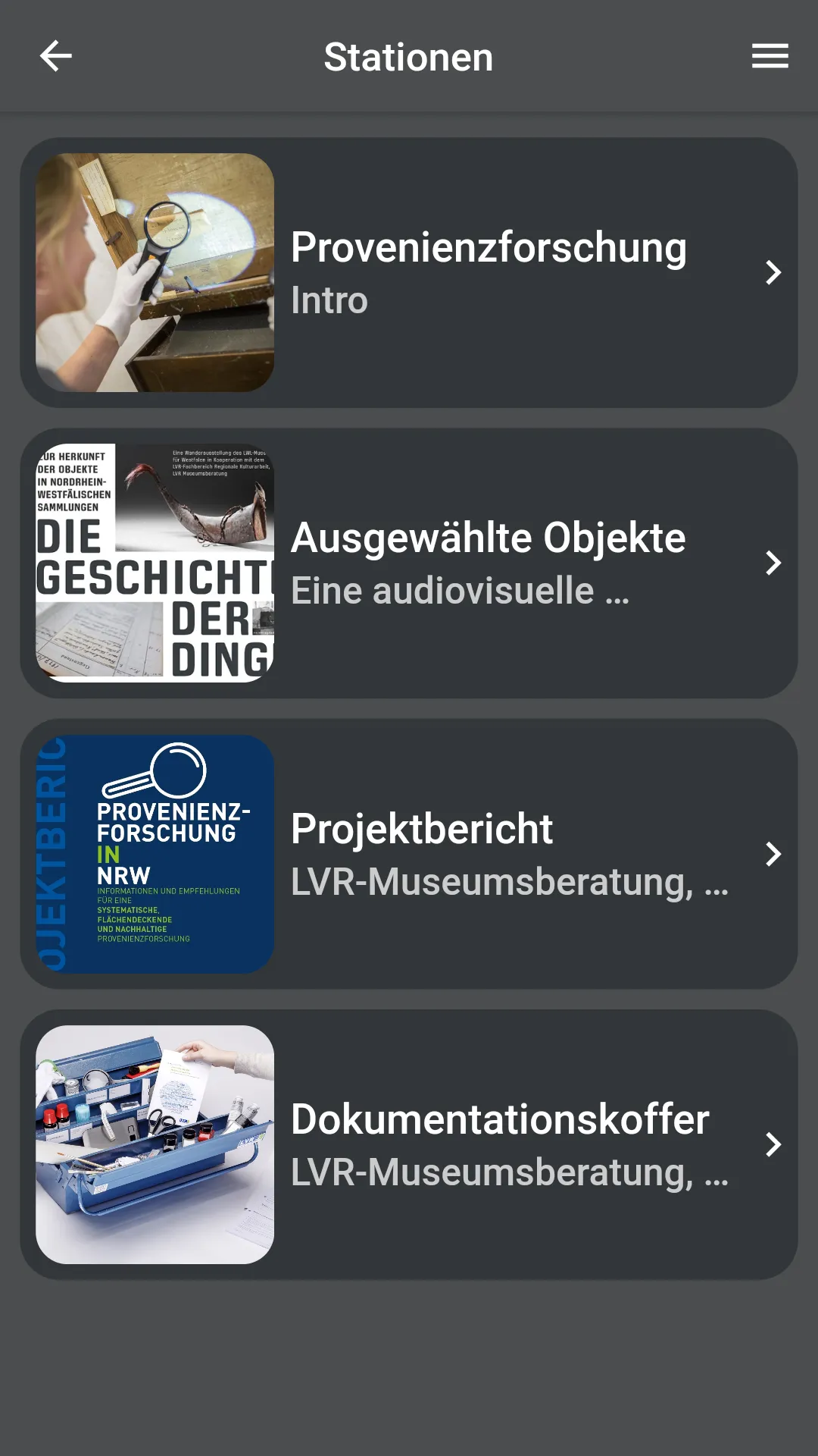 Geschichte der Dinge | Indus Appstore | Screenshot