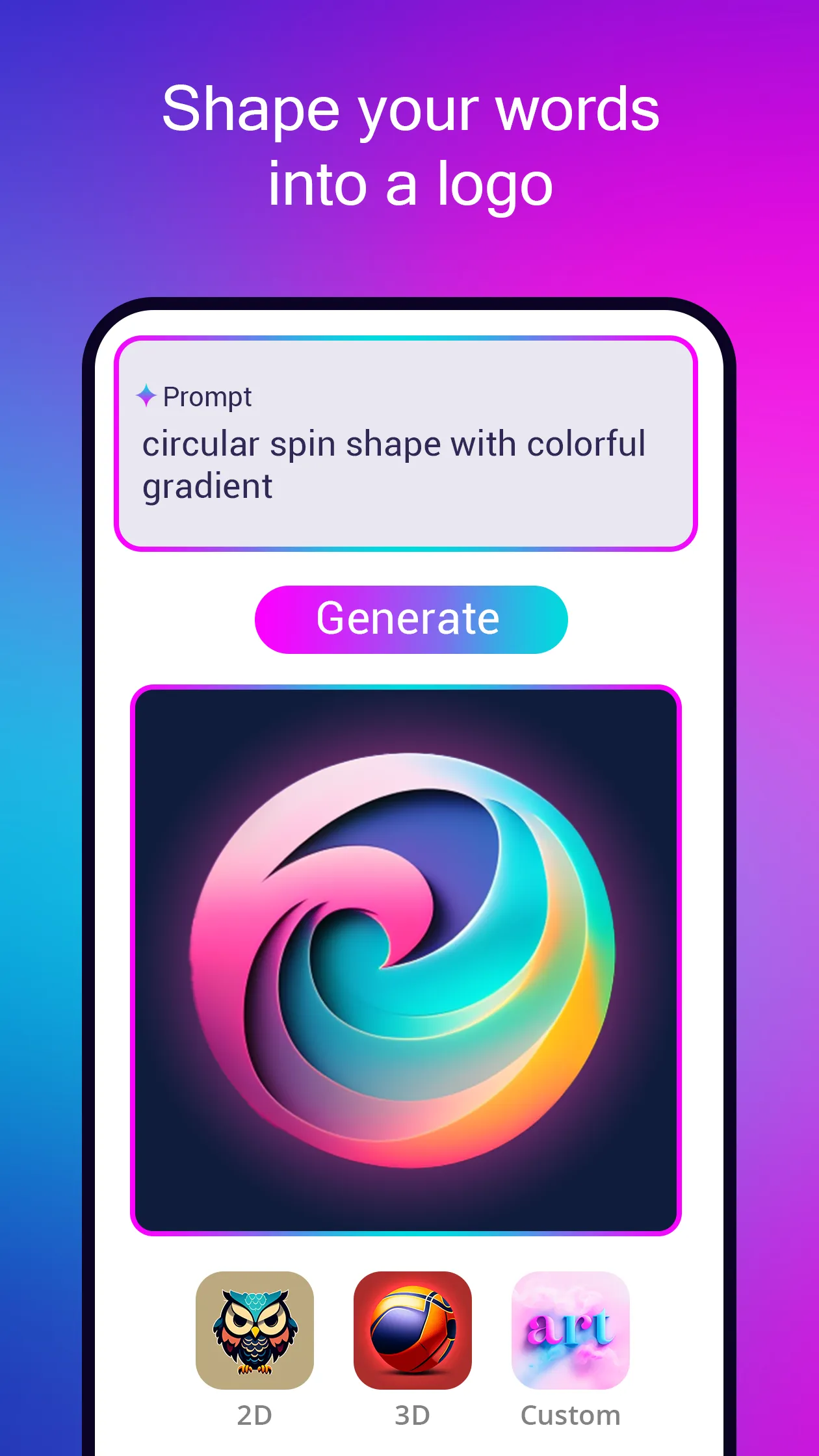 Logo maker AI Logo generator | Indus Appstore | Screenshot