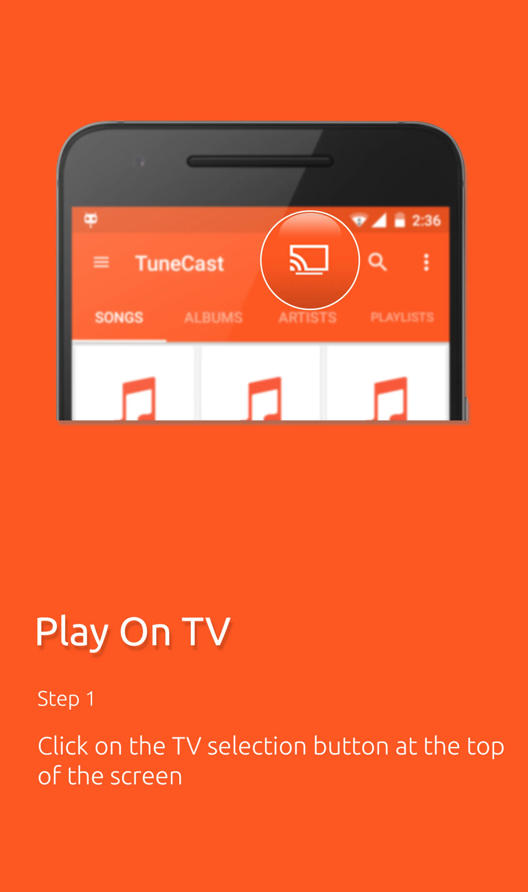 TuneCast DLNA Music Player | Indus Appstore | Screenshot