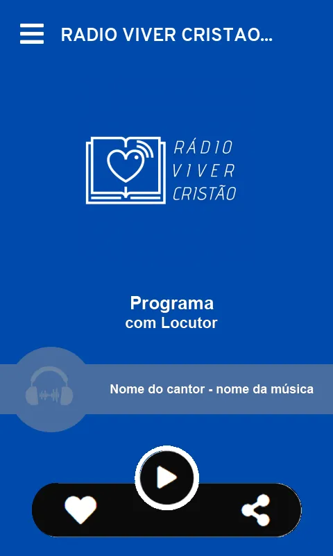 Rádio VIVER CRISTAO | Indus Appstore | Screenshot