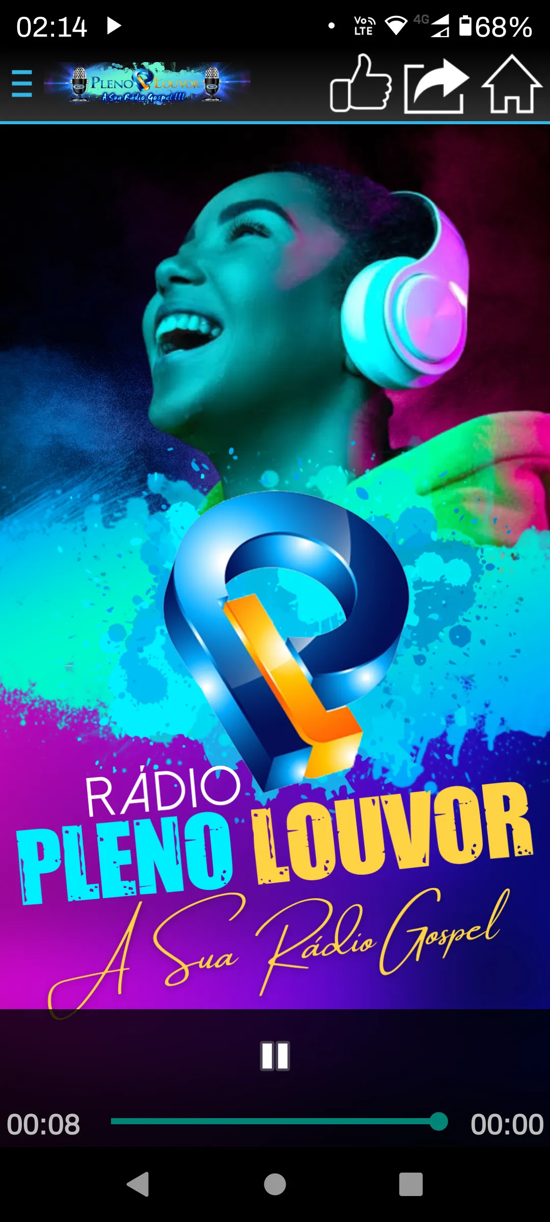 Rádio Pleno Louvor | Indus Appstore | Screenshot