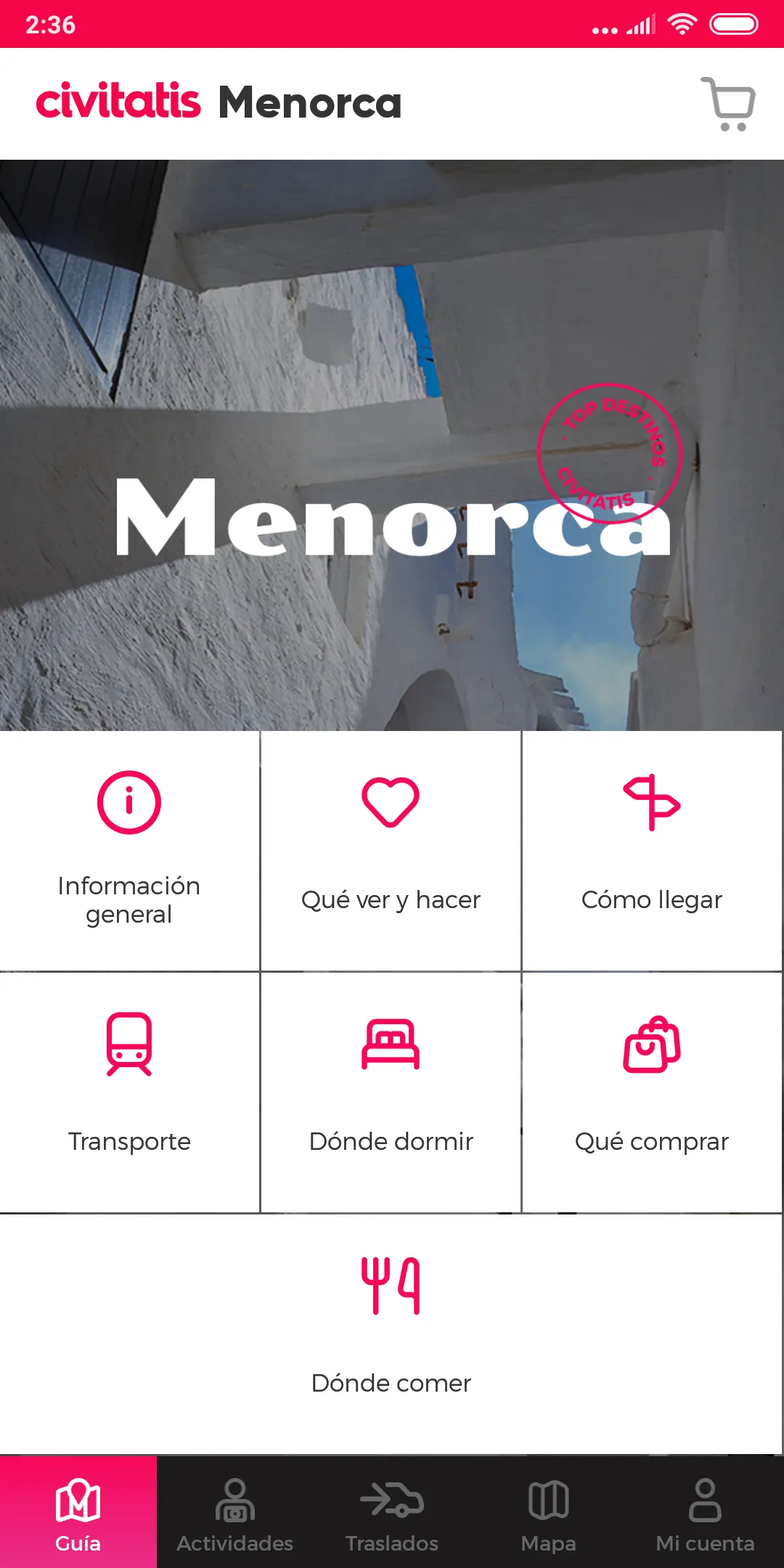 Menorca Guide by Civitatis.com | Indus Appstore | Screenshot