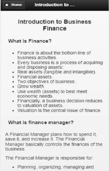 Introduction to business finan | Indus Appstore | Screenshot