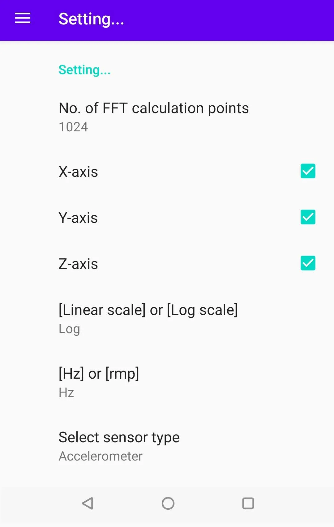 FFTSensor | Indus Appstore | Screenshot