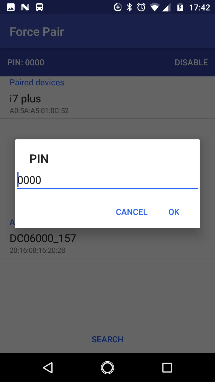 Bluetooth Force Pin Pair (Conn | Indus Appstore | Screenshot