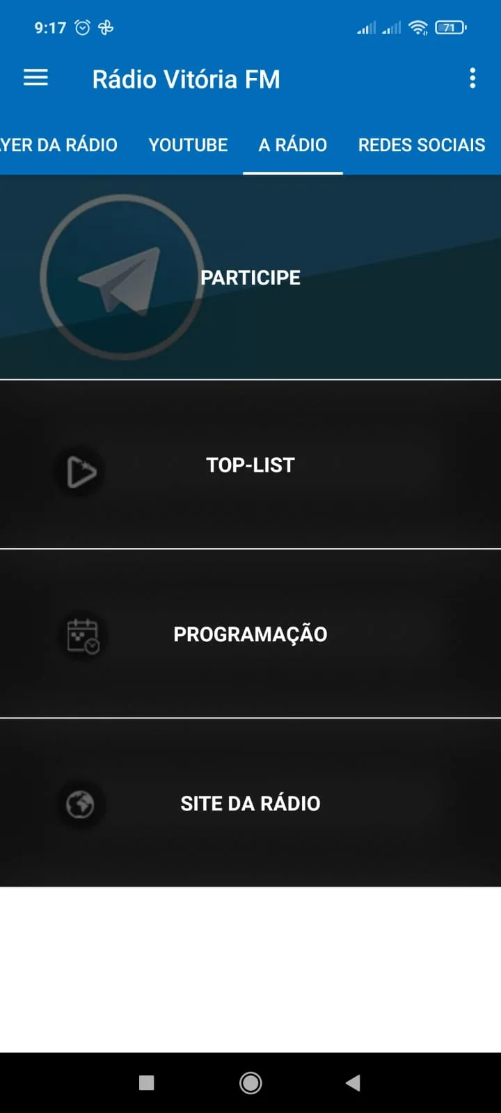 Rádio Vitória FM | Indus Appstore | Screenshot