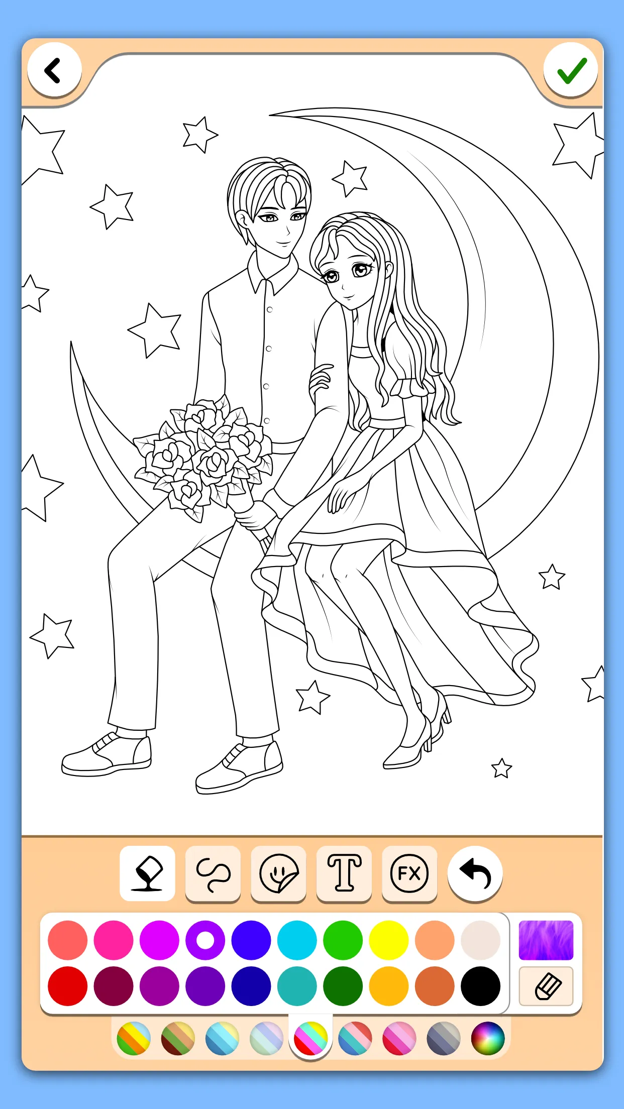 Valentines love coloring book | Indus Appstore | Screenshot