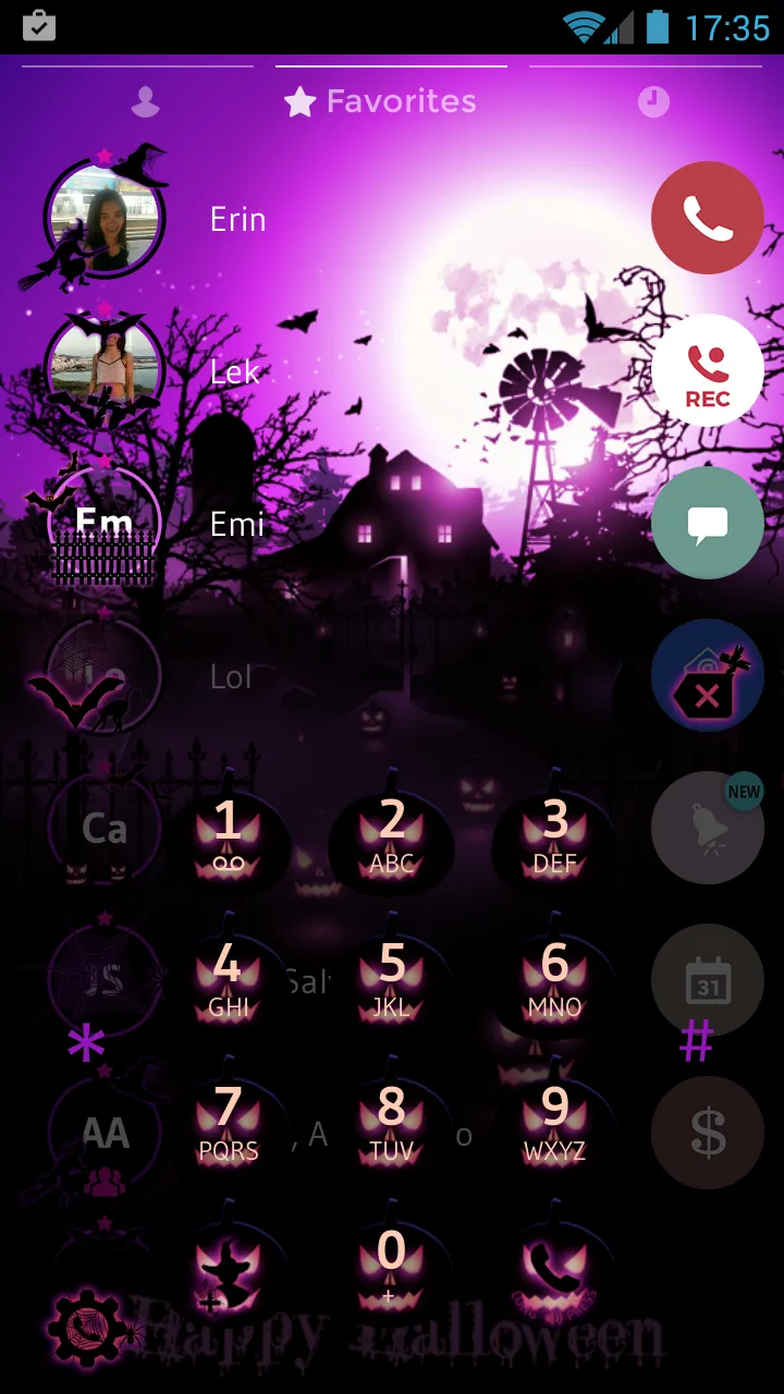 Theme Dialer Halloween Pink | Indus Appstore | Screenshot