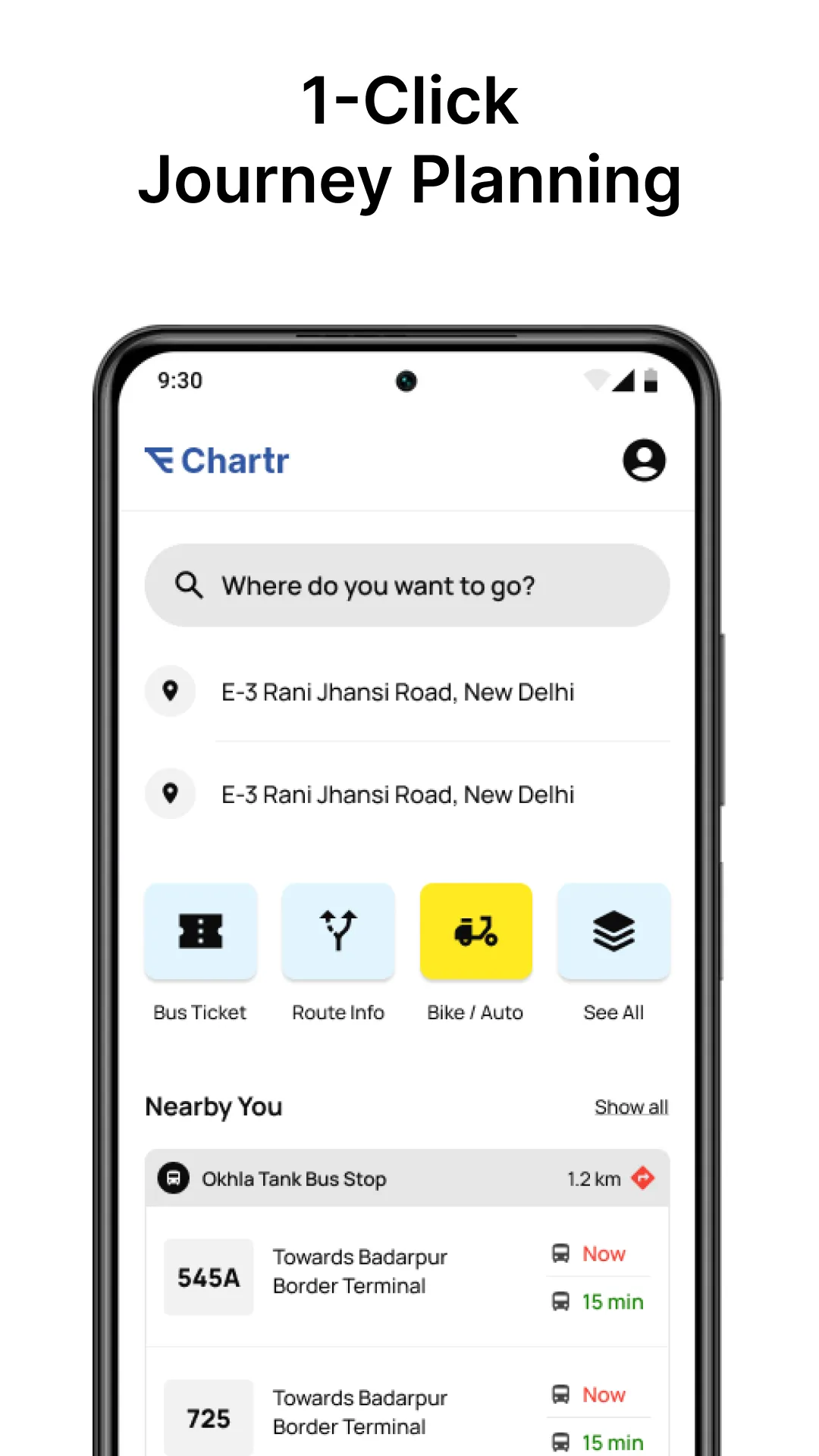 Chartr - Tickets, Bus & Metro | Indus Appstore | Screenshot