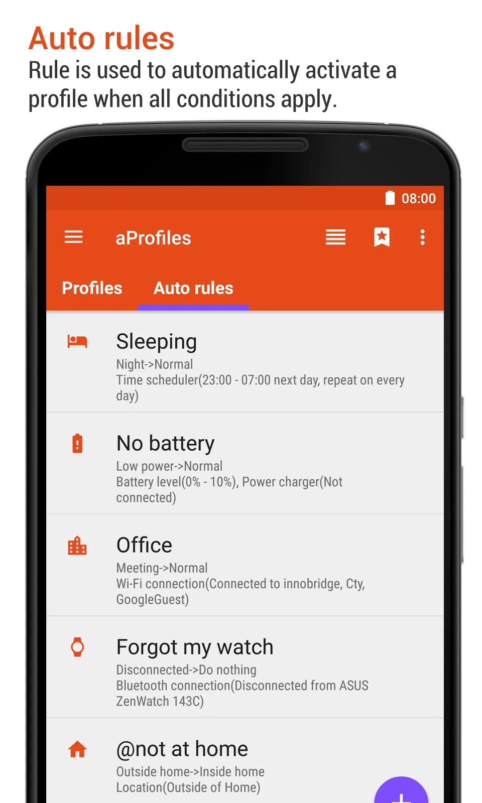 aProfiles - Auto tasks | Indus Appstore | Screenshot