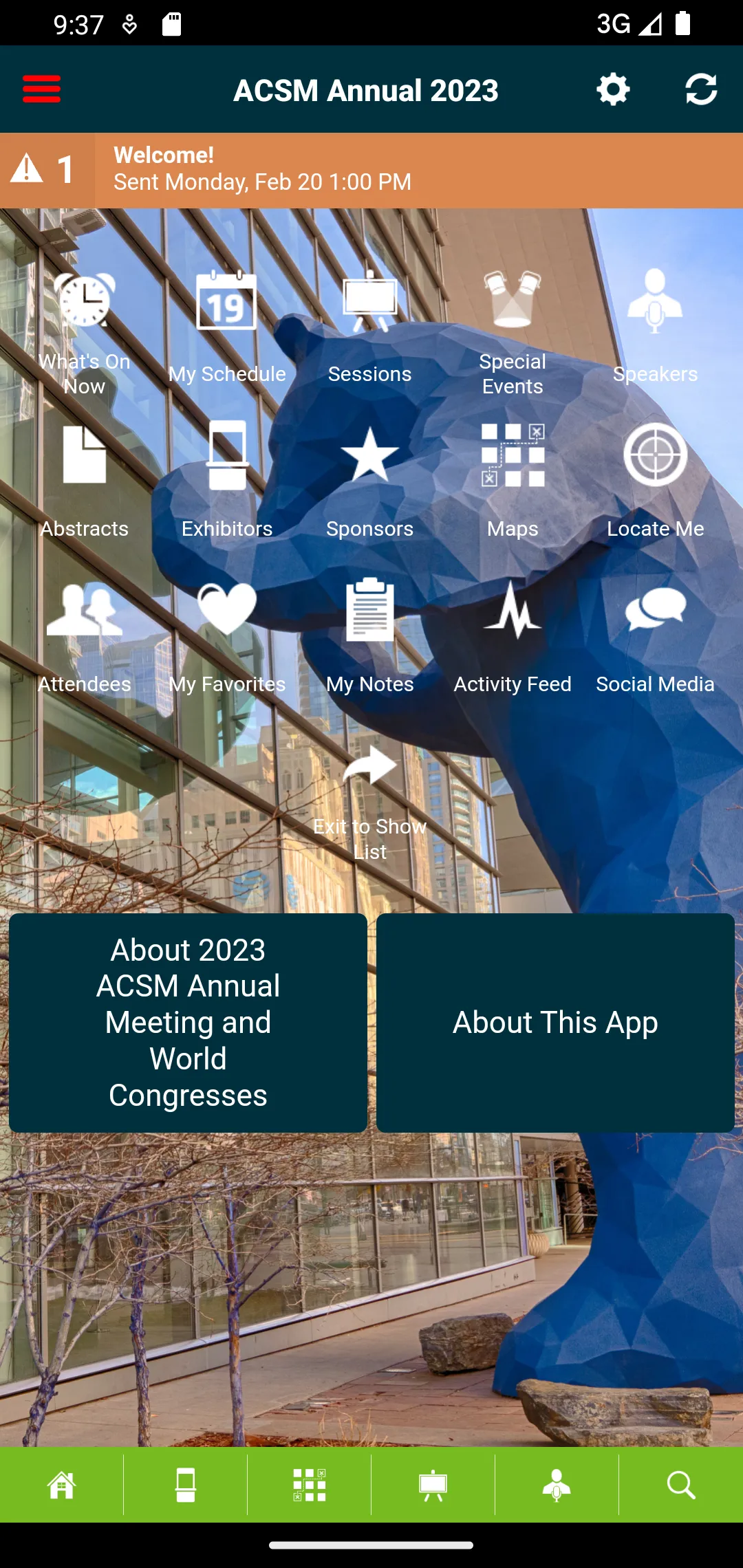 ACSM Conferences and Meetings | Indus Appstore | Screenshot