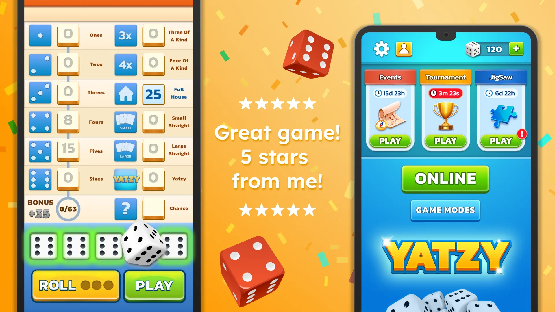 Yatzy - Fun Classic Dice Game | Indus Appstore | Screenshot