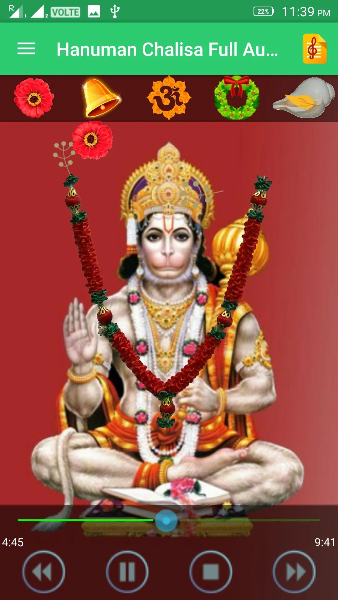 Hanuman Chalisa Full Audio | Indus Appstore | Screenshot