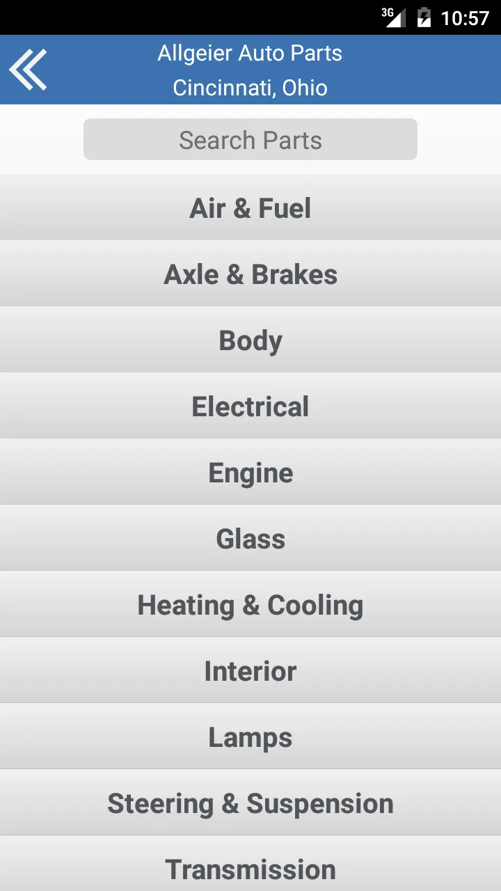 Allgeier Auto Parts-Cincinnati | Indus Appstore | Screenshot