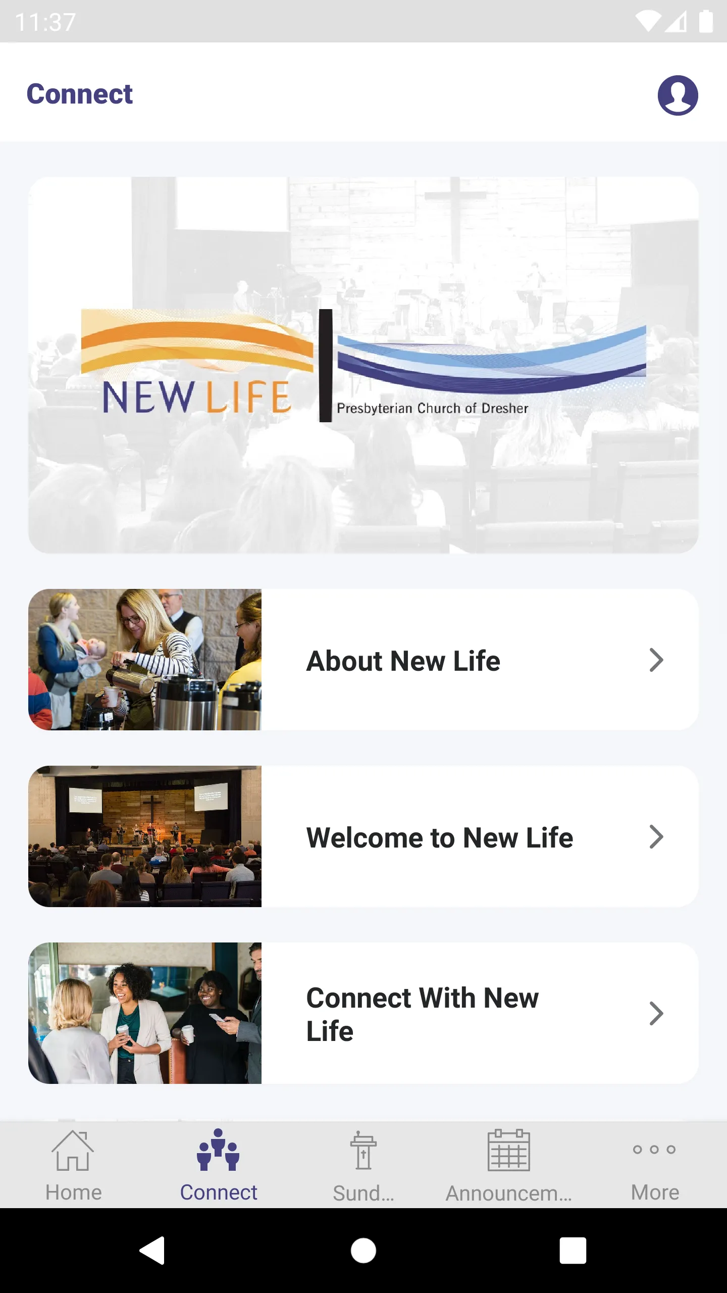 New Life Presbyterian Dresher | Indus Appstore | Screenshot