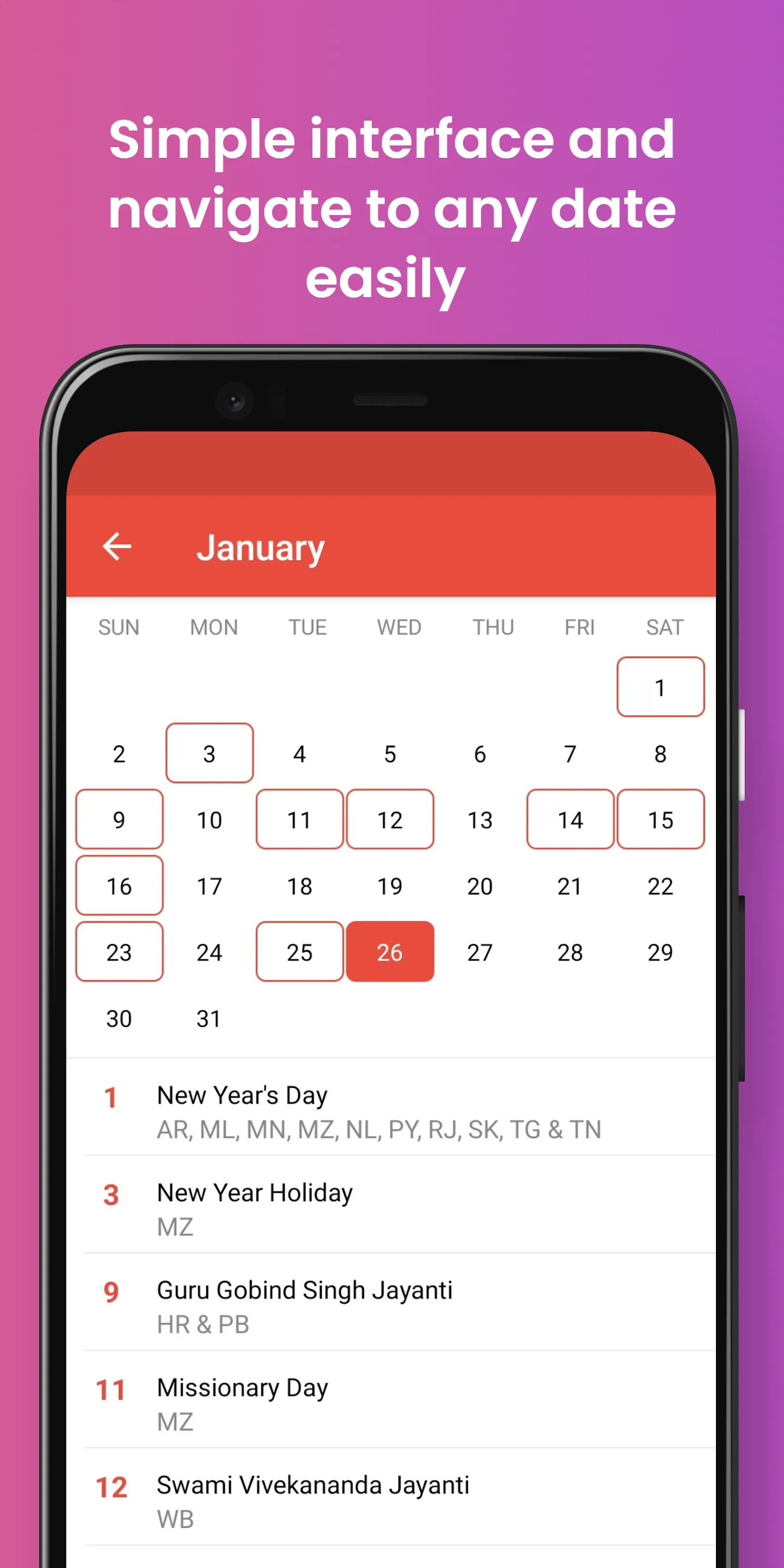 India Bank Holidays 2024 | Indus Appstore | Screenshot