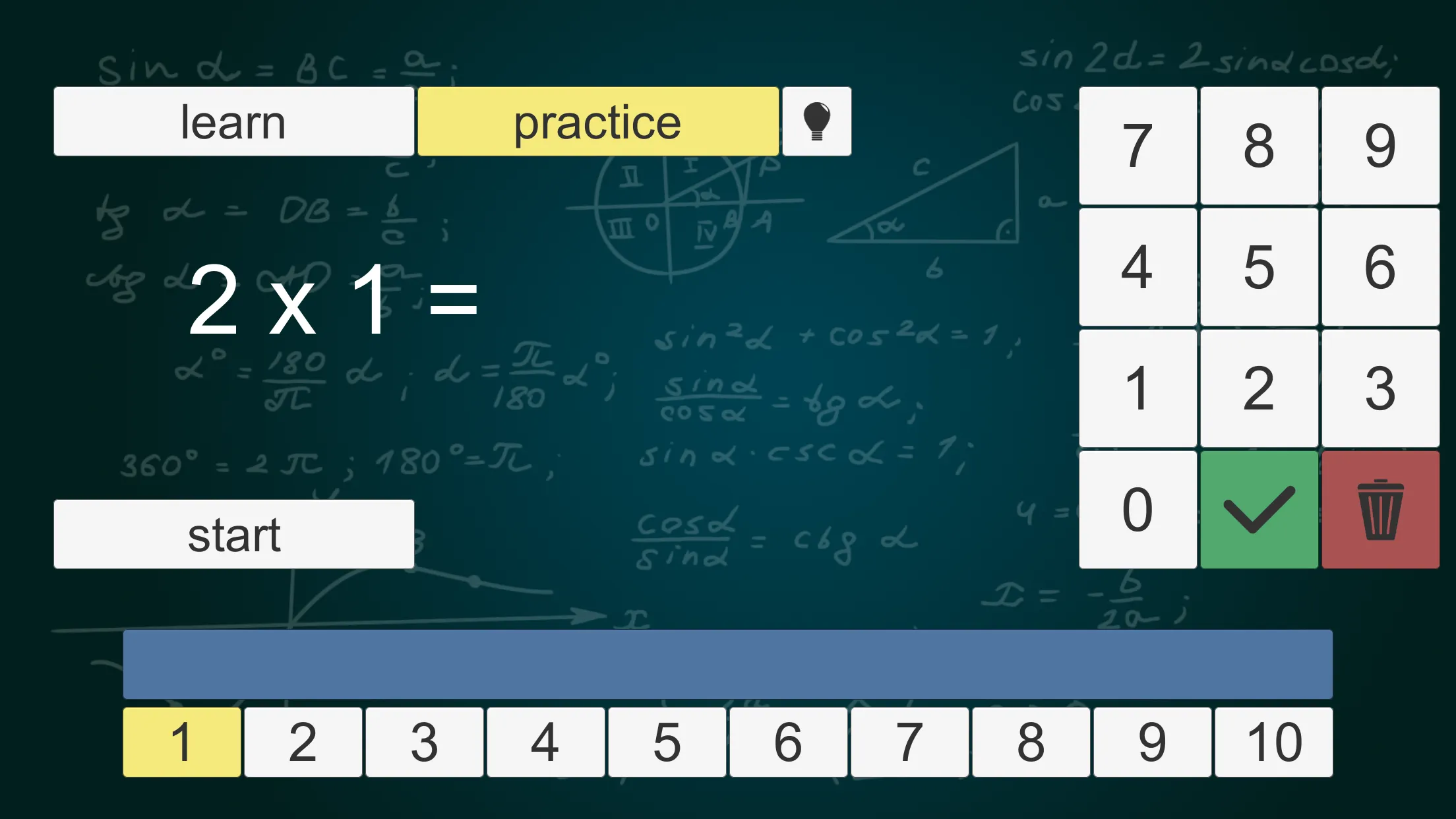 1x1 Math Trainer | Indus Appstore | Screenshot