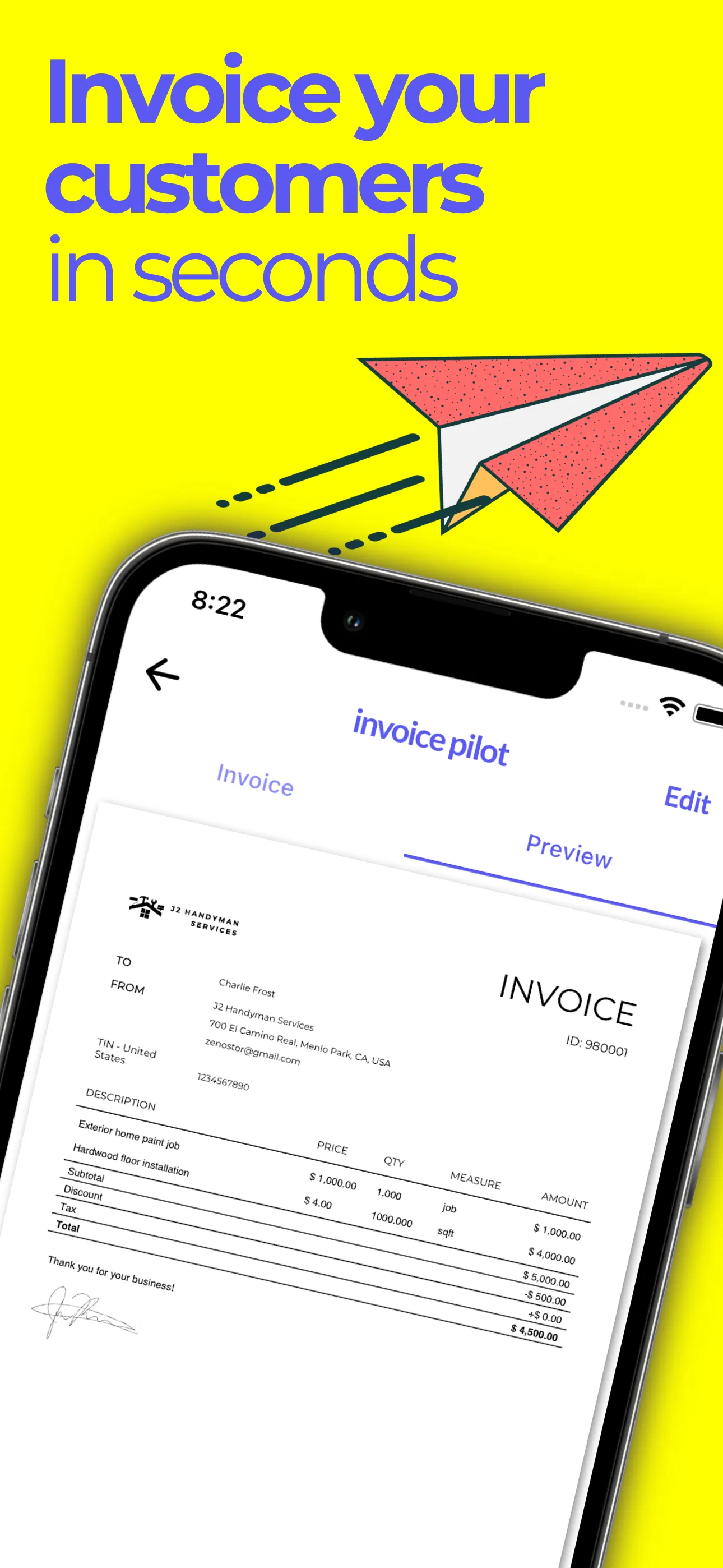 Invoice Pilot-AI Invoice Maker | Indus Appstore | Screenshot