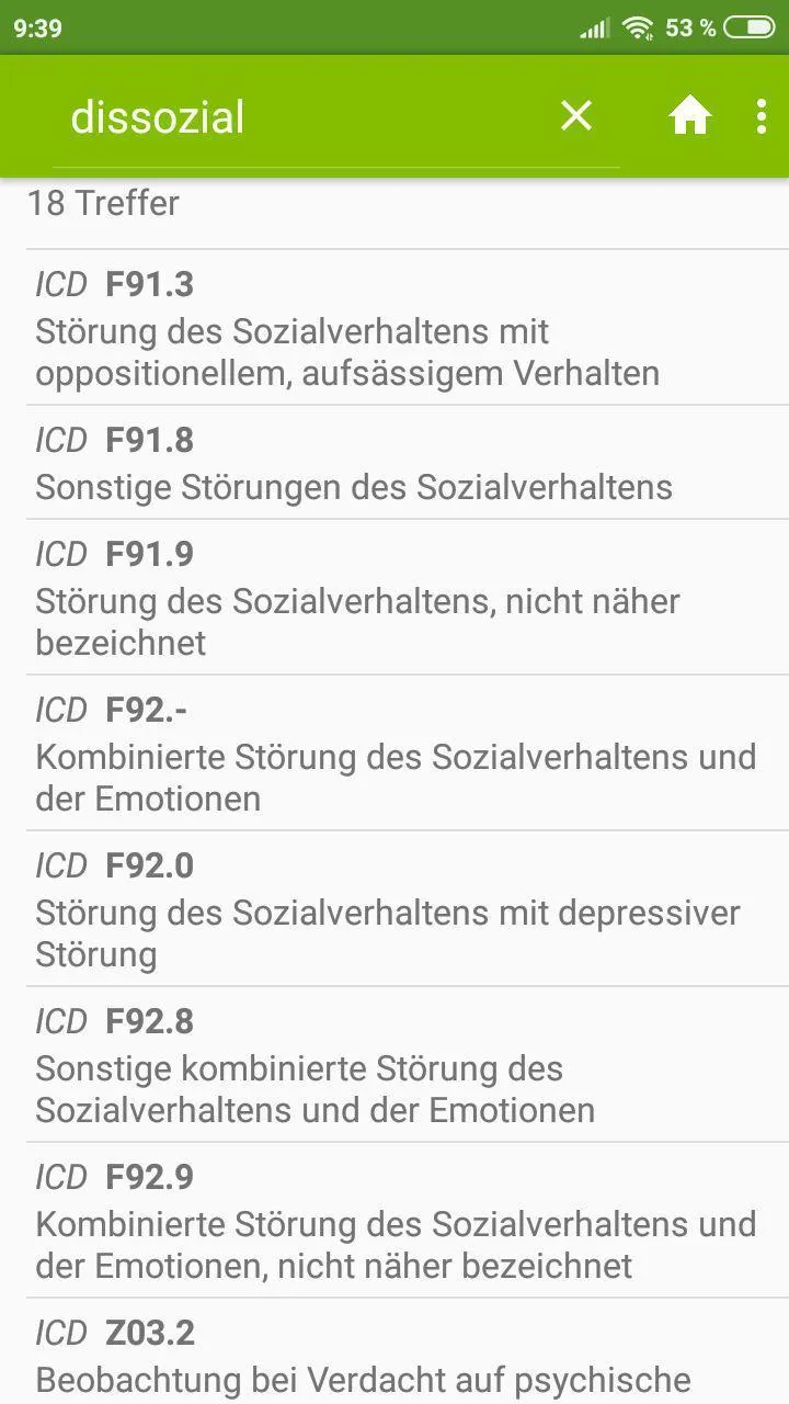 ICD-10 Diagnosen + Heilmittel | Indus Appstore | Screenshot