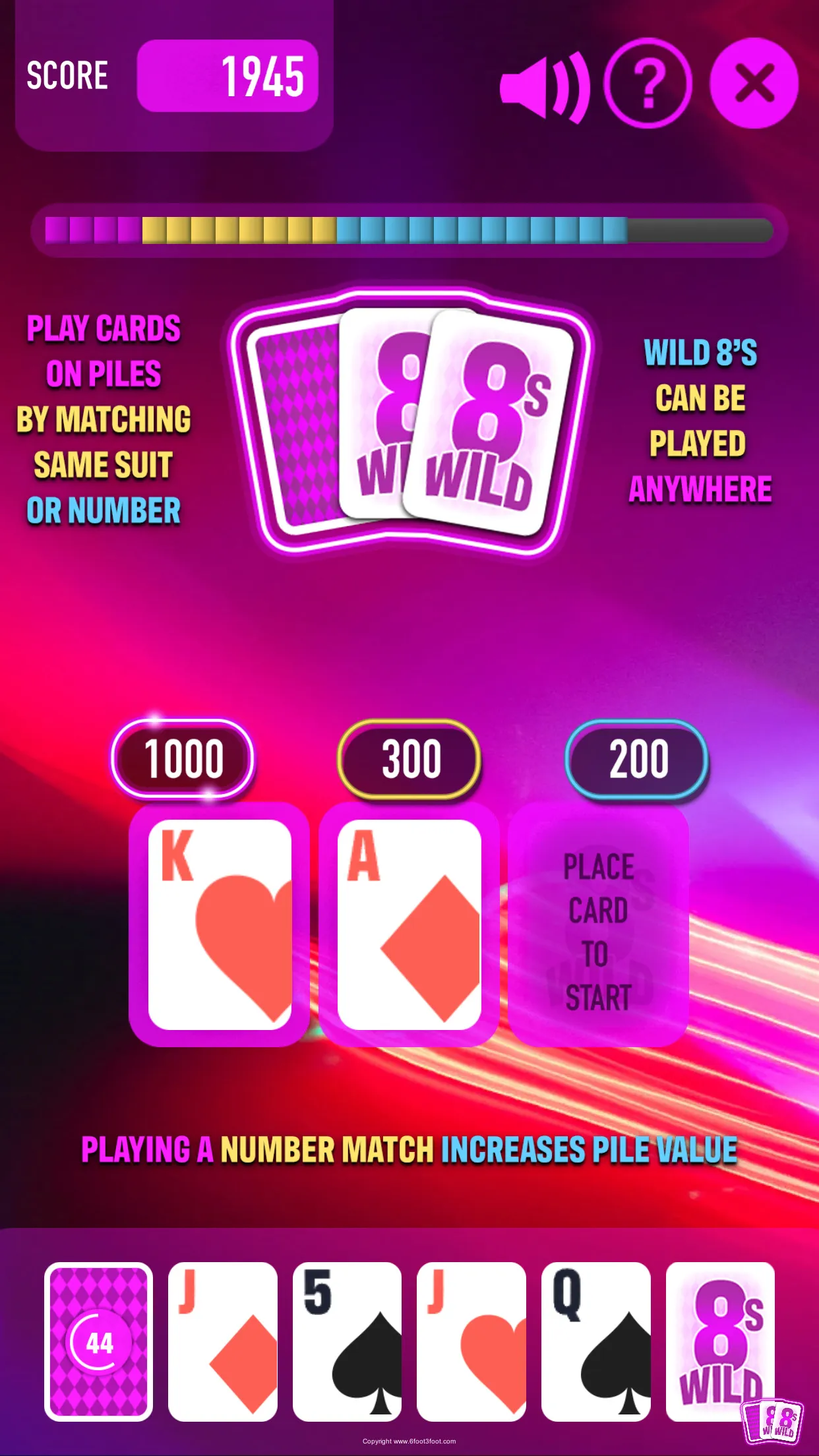 8's Wild! Solitaire | Indus Appstore | Screenshot