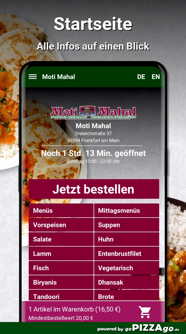 Moti Mahal Frankfurt am Main | Indus Appstore | Screenshot