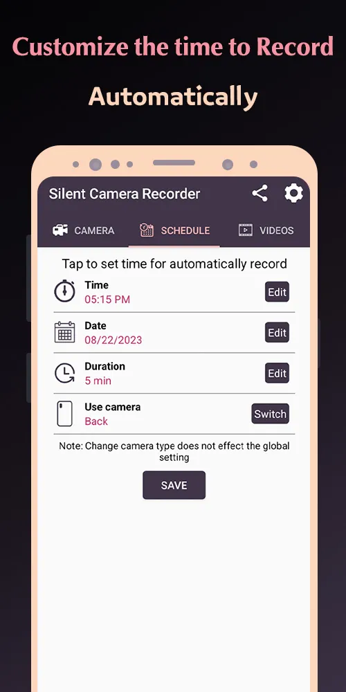 Silent camera video recorder | Indus Appstore | Screenshot