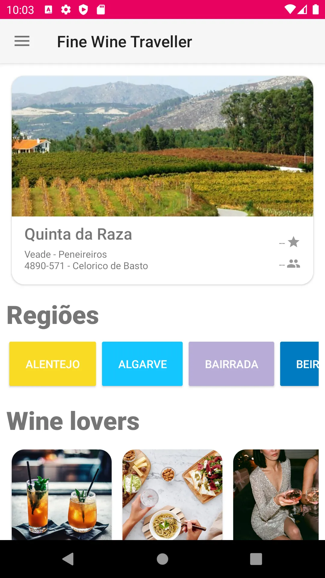 Fine Wine Traveller | Indus Appstore | Screenshot