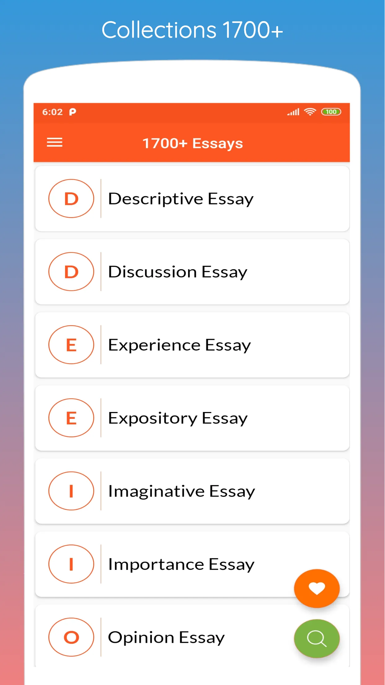 English Essays | Indus Appstore | Screenshot