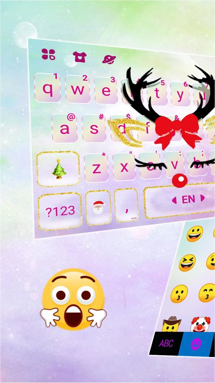 Christmas Reindeer Keyboard Th | Indus Appstore | Screenshot