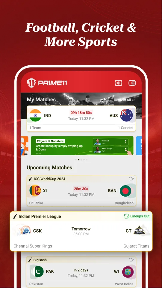 Prime11 Lite: Fantasy Sports | Indus Appstore | Screenshot