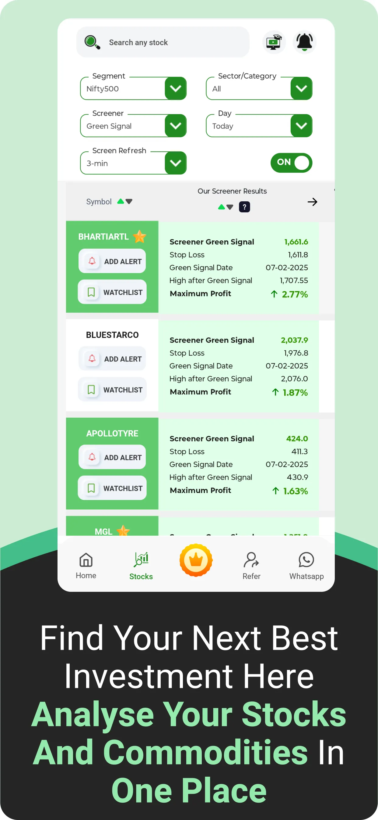 Stock Yaari: Screener & Alert | Indus Appstore | Screenshot